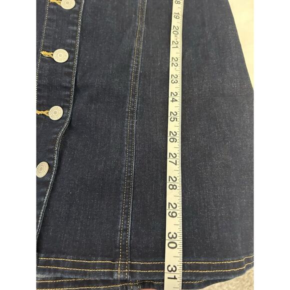 New Levi's Women's Small Veda Denim Dress Scoop Neck NWT Dark Wash S levis - Picture 6 of 7